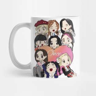 CHIBI TWICE showing his love for ONCE Mug